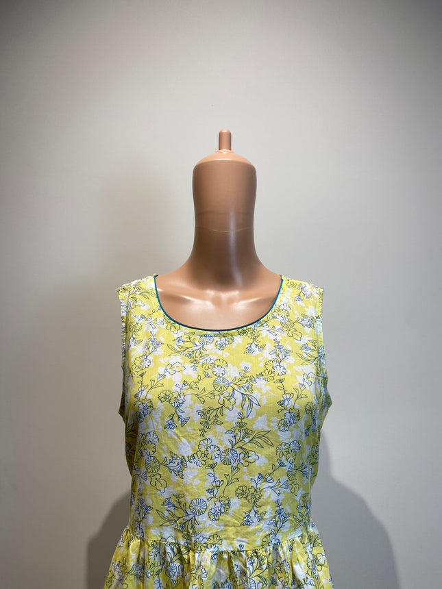 AURELIA Women's Casual Yellow Dress - L Size