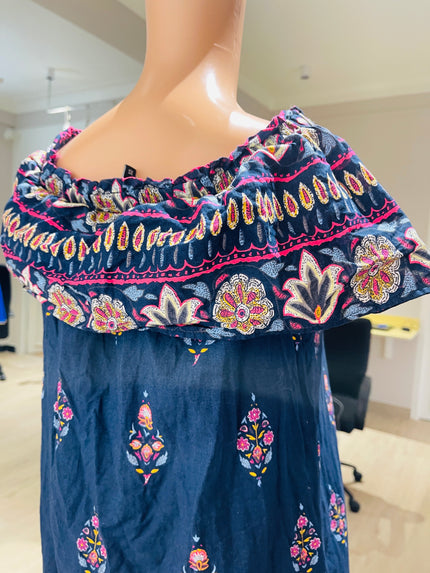 RIO Womens Floral Printed Top - M Size