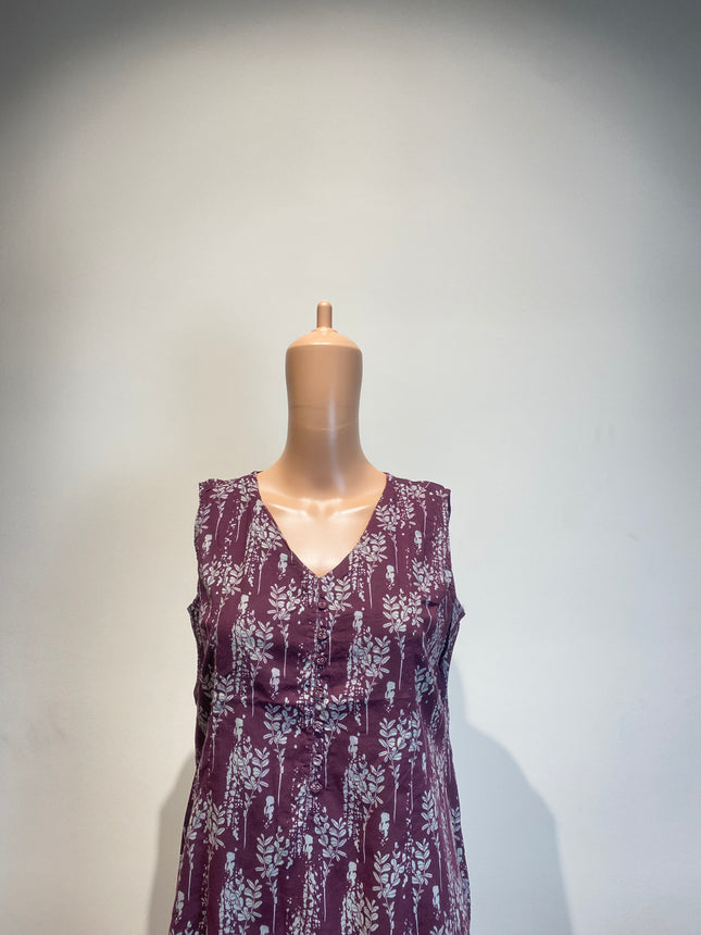 HAYO Casual Sleevles Maroon Dress - L Size