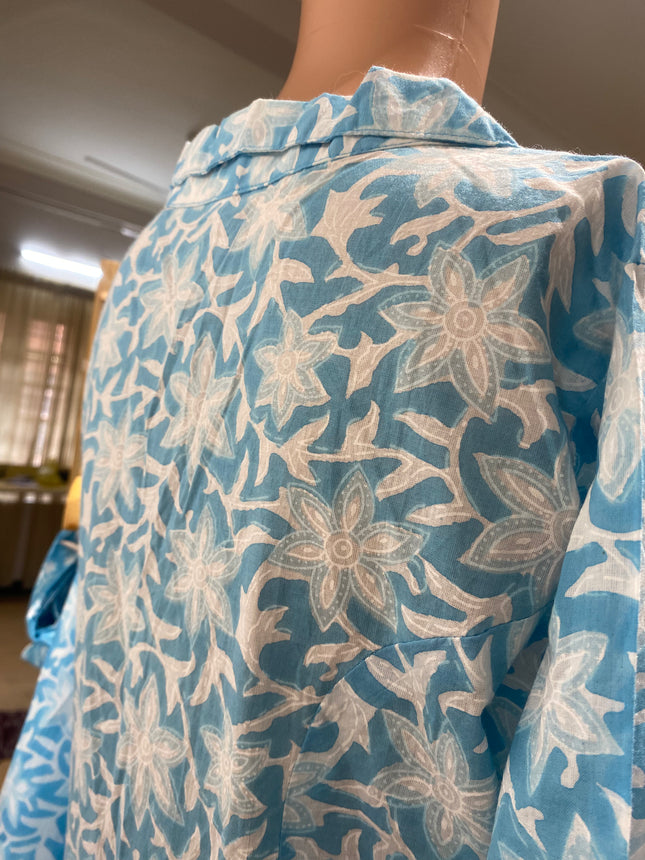 Women's Casual Blue Cordset - M Size