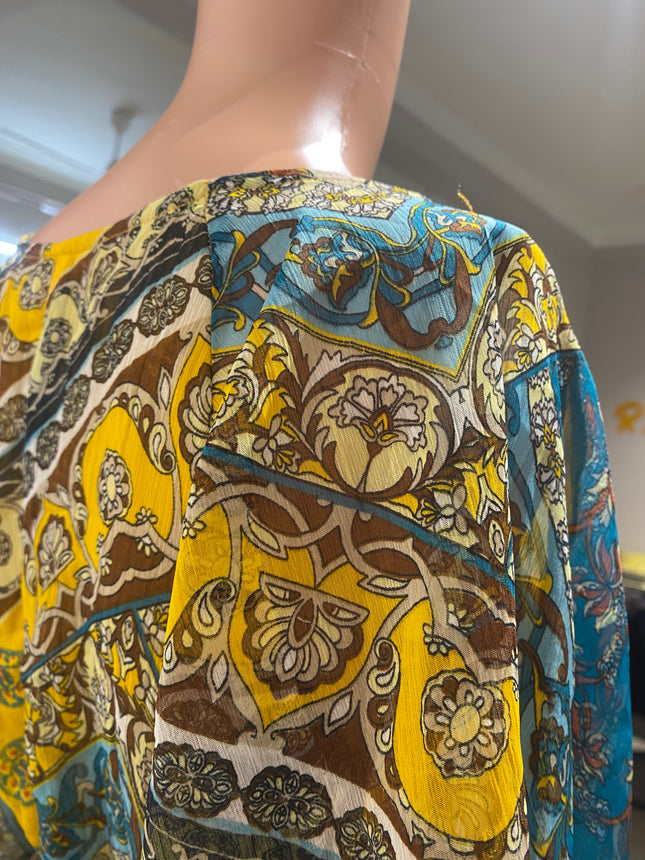 RUHAAN'S Women's Casual Yellow Dress - S Size