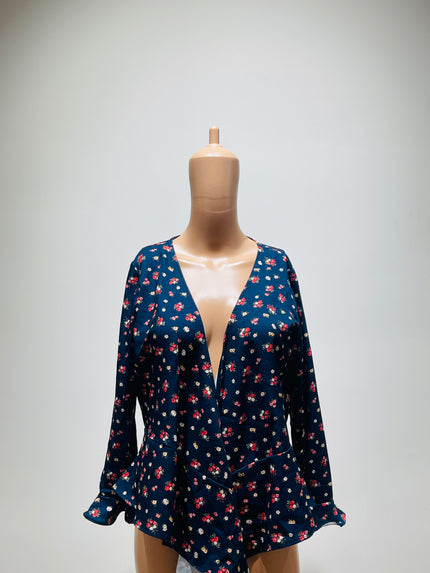 Womens Floral Printed Top - XL Size