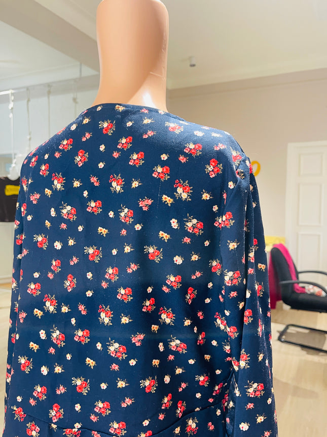 Womens Floral Printed Top - XL Size