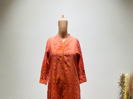 MAX Printed Pink Kurta - M Size
