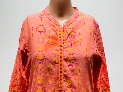 MAX Printed Pink Kurta - M Size