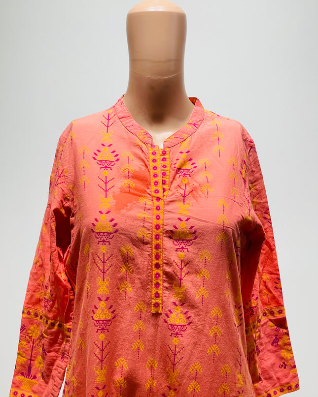 MAX Printed Pink Kurta - M Size
