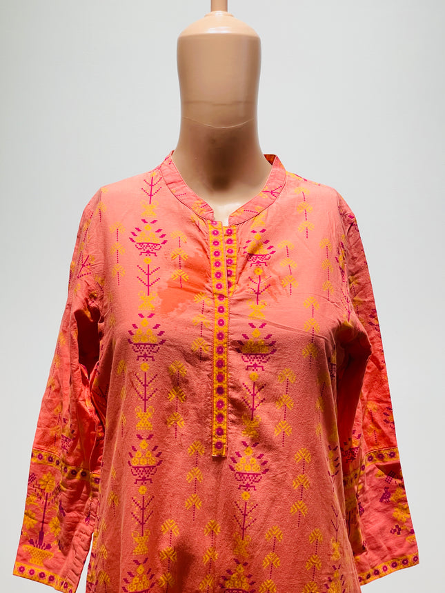 MAX Printed Pink Kurta - M Size