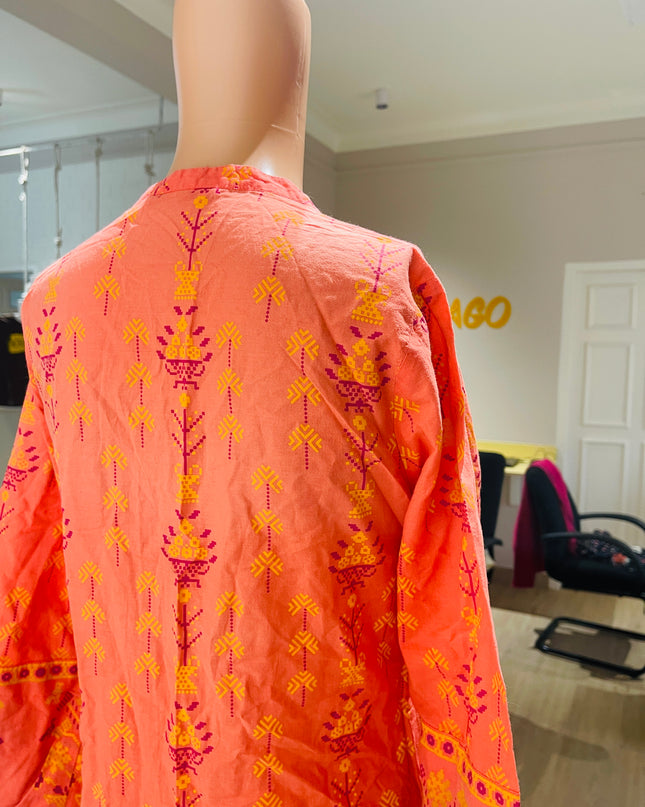 MAX Printed Pink Kurta - M Size