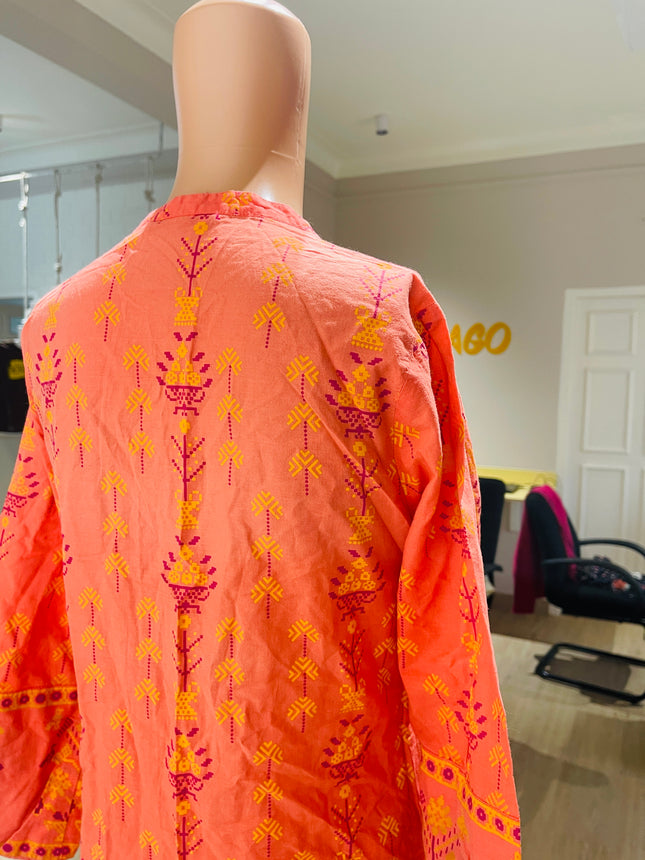 MAX Printed Pink Kurta - M Size