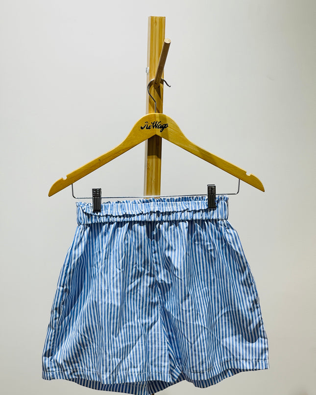Womens Striped Blue and White Shorts - M Size