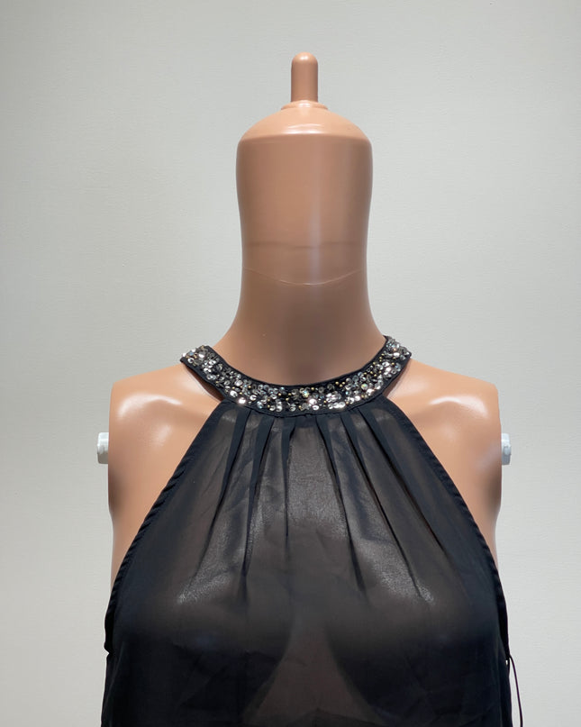 ONLY Women's Casual Sleeveless Solid  Black Top - M