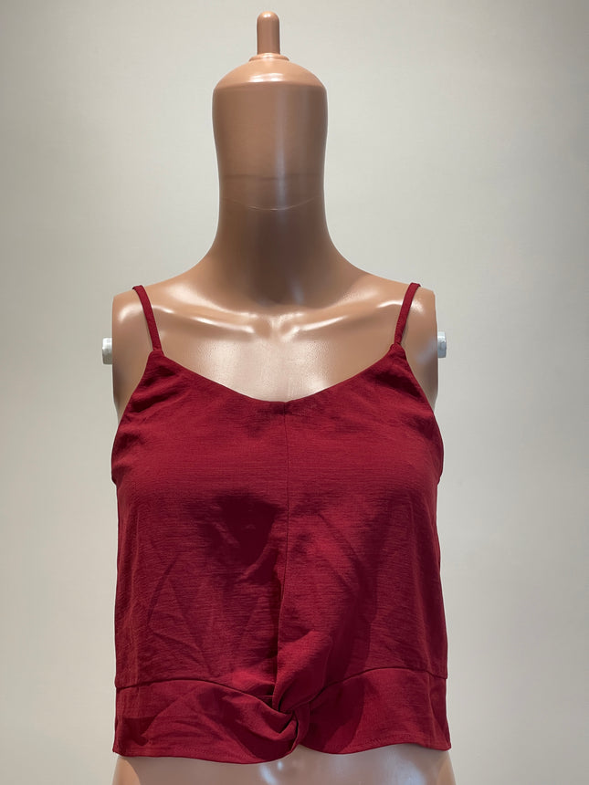MANGO Women's Casual Red Crop Top - S Size