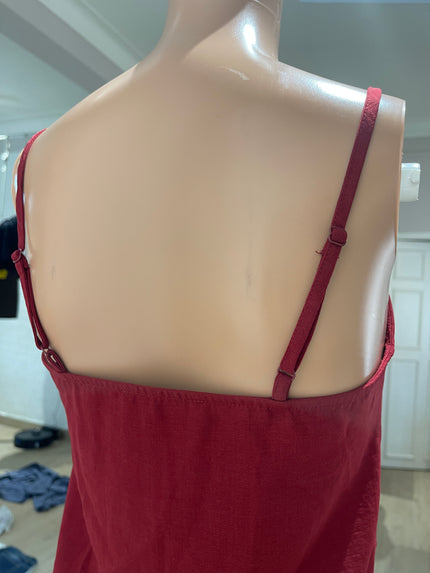MANGO Women's Casual Red Crop Top - S Size