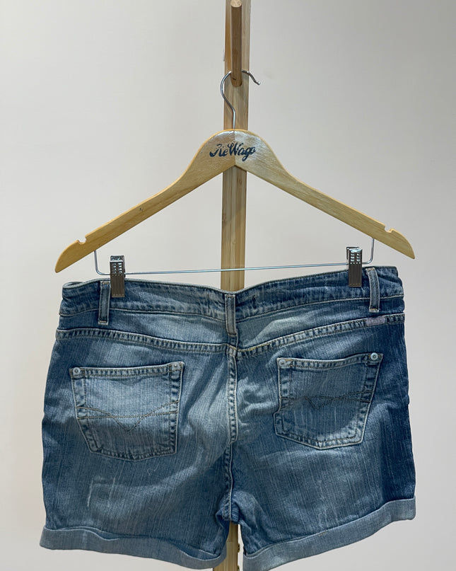 BOOTCUT Women's Casual Dark Blue Shorts - M Size