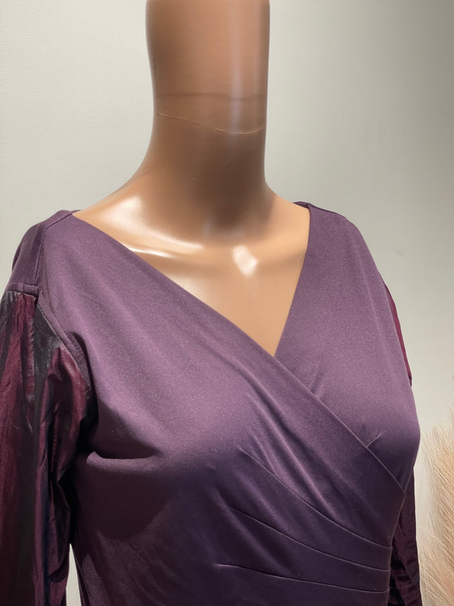 TRENDY DIVVA Women's Maxi Purple Dress - M Size
