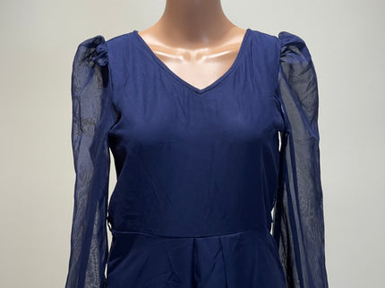 LLA|ZOIRE Women's  A-line Dark Blue Maxi/Full Length Dress - S Size