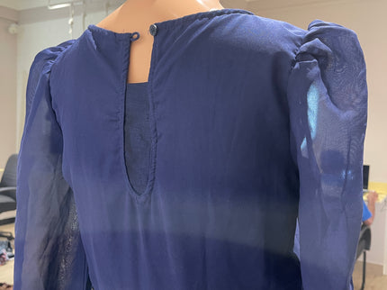 LLA|ZOIRE Women's  A-line Dark Blue Maxi/Full Length Dress - S Size