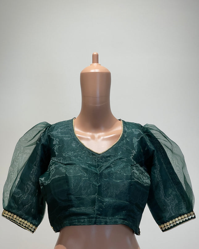 Women's Ethnic Green Half-sare