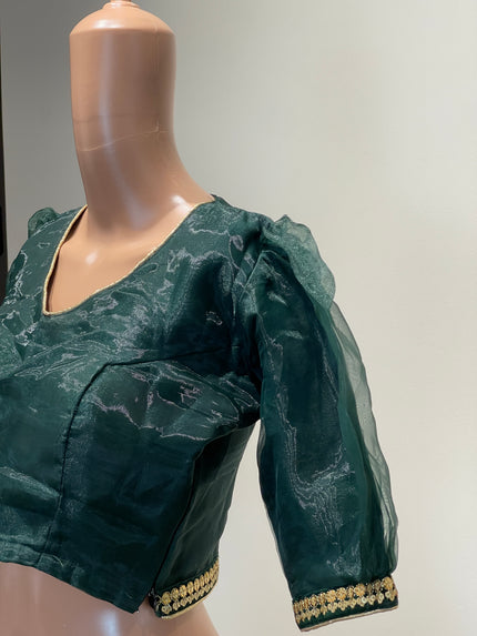 Women's Ethnic Green Half-sare