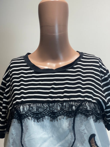 Women's Casual Black Top - M Size