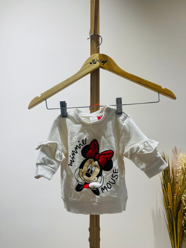 DISNEP Kid's Girl's White Top - 3-6 Month