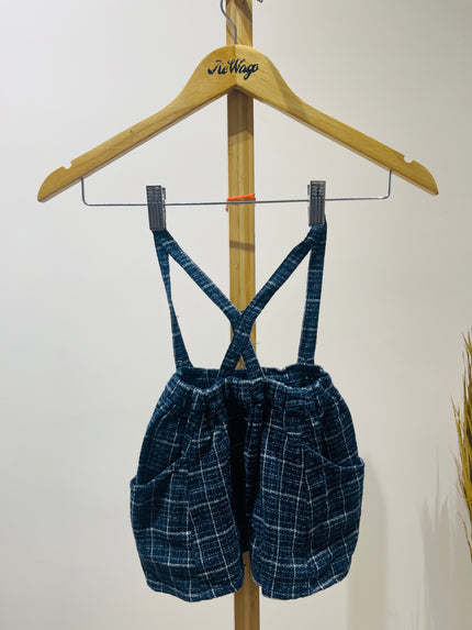 NEXT Kid's Girl's Navy Blue Dungaree - 6-9 Month