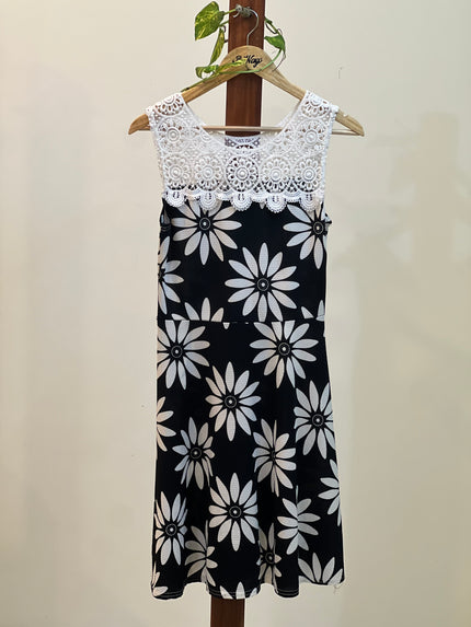 109 F Women's  Sleeveless Black Dress - S Size