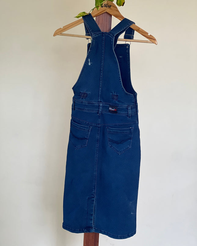 Women's Denim Blue Dungarees - S Size