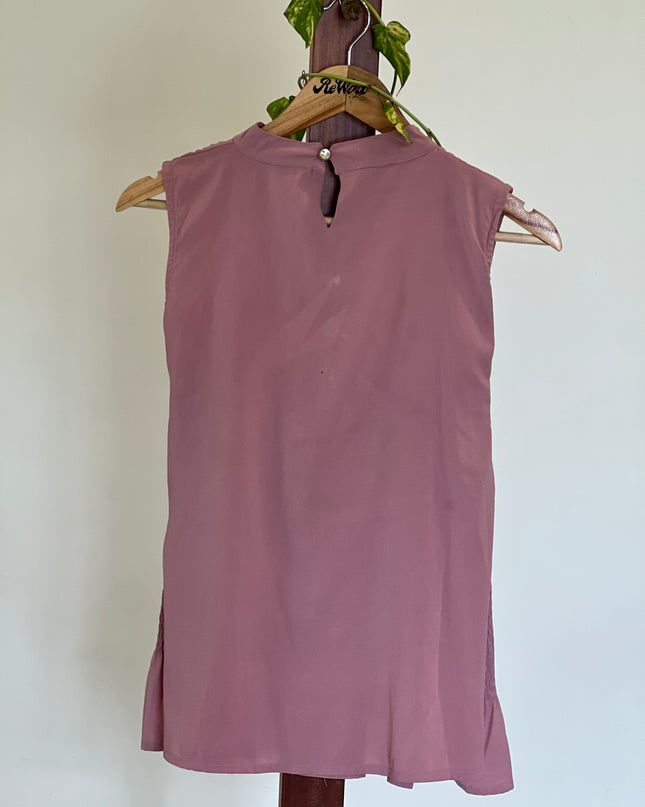 YAWEN Girls Top/Dress Sleeveless Rose Color - S Size