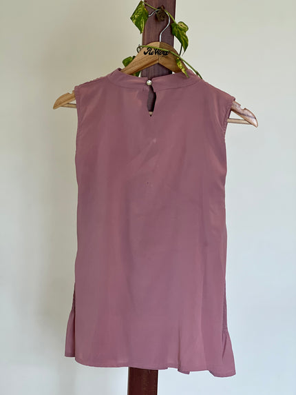 YAWEN Girls Top/Dress Sleeveless Rose Color - S Size