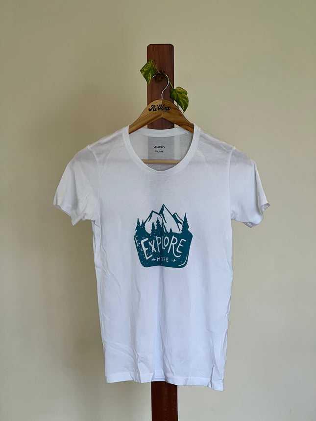 Kids Girls Regular White T-Shirt 13/14 Years