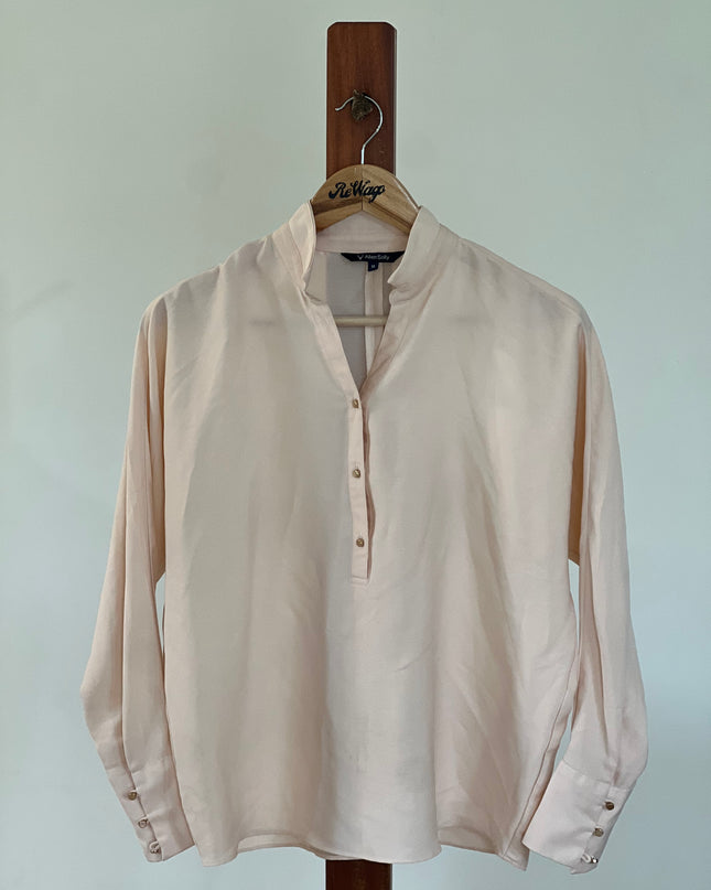 Allen Solly Women's  Full Sleeve Beige Top - M Size