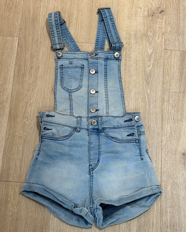 DIVIDED H&M Women's Casual Blue Dungaree shorts - S Size