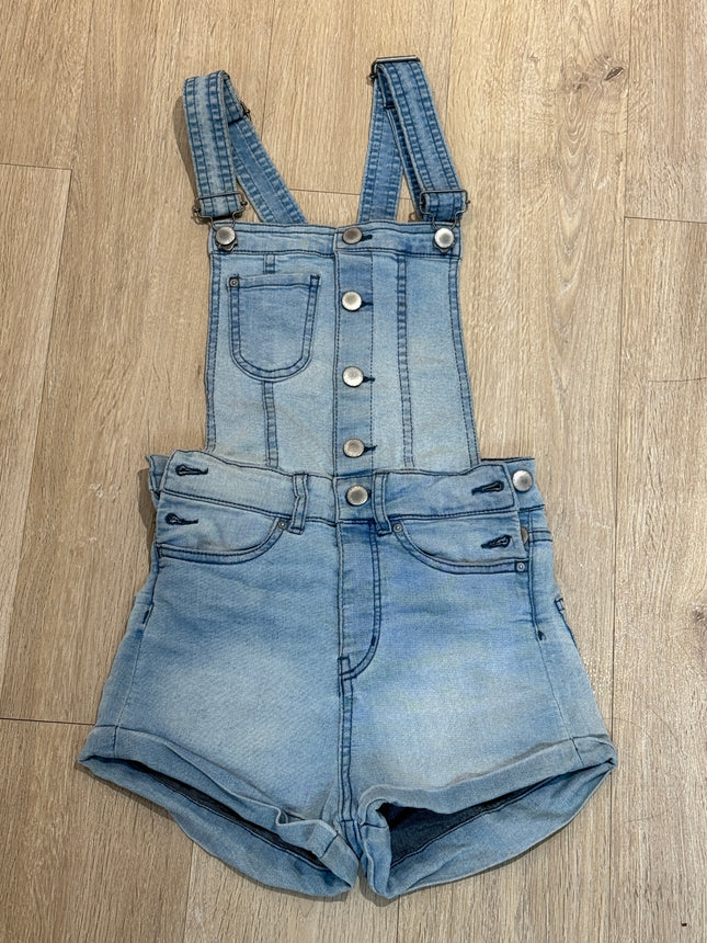 DIVIDED H&M Women's Casual Blue Dungaree shorts - S Size