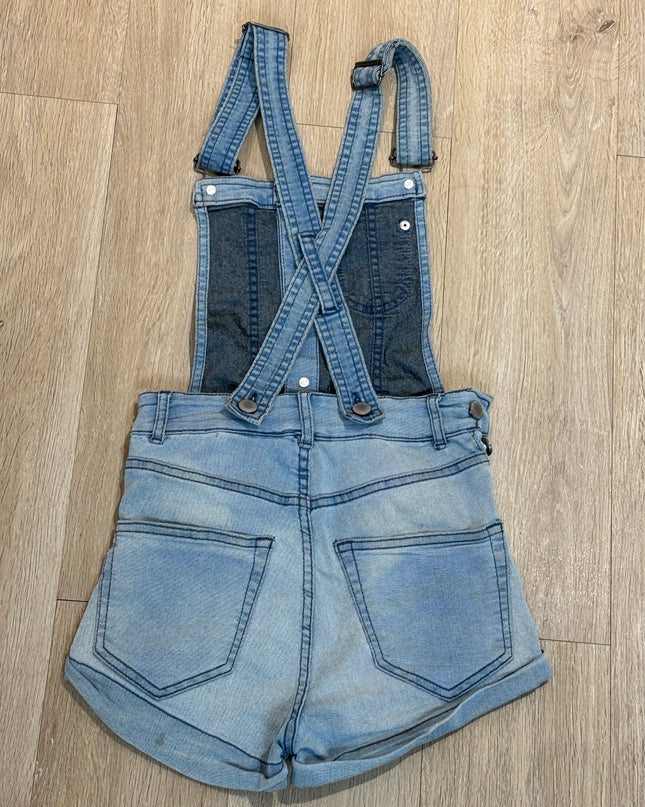 DIVIDED H&M Women's Casual Blue Dungaree shorts - S Size