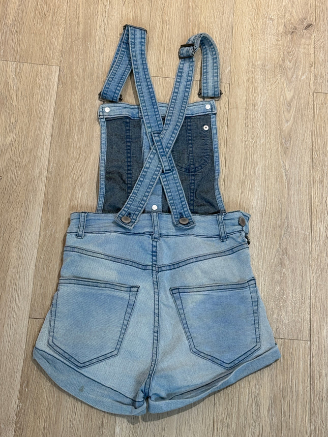 DIVIDED H&M Women's Casual Blue Dungaree shorts - S Size