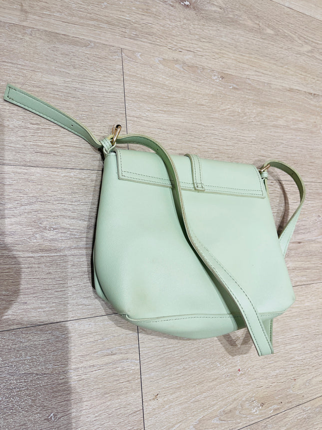 Women's Green Solid-Color Shoulder Bag