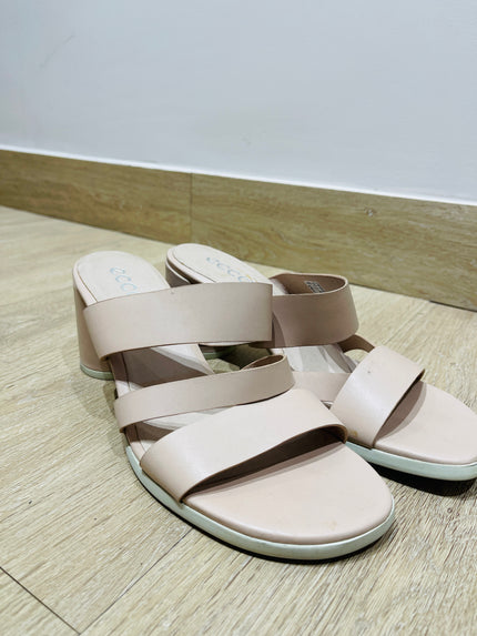 Women's Beige ECCO Shape  Wedge Sandals - 39 Size