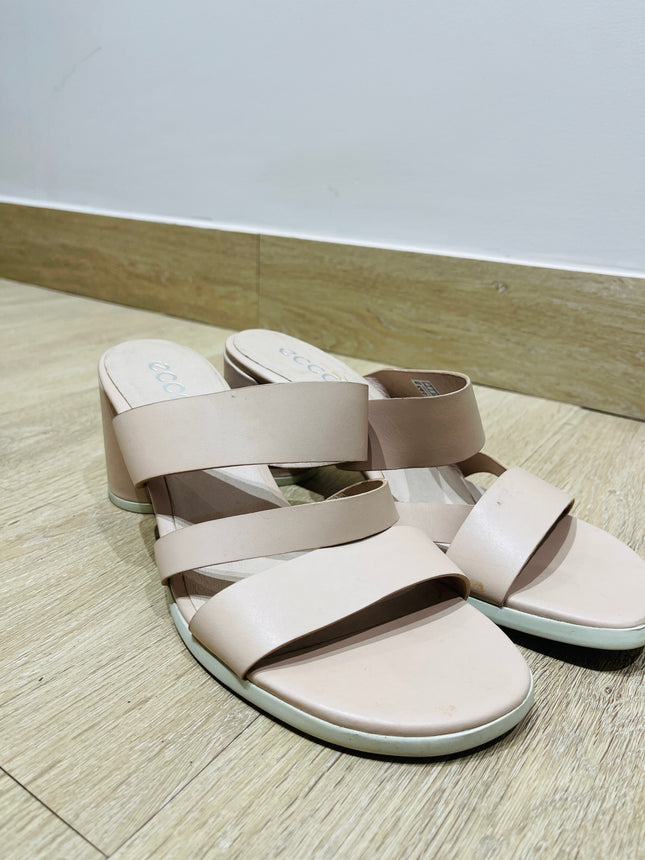 Women's Beige ECCO Shape  Wedge Sandals - 39 Size