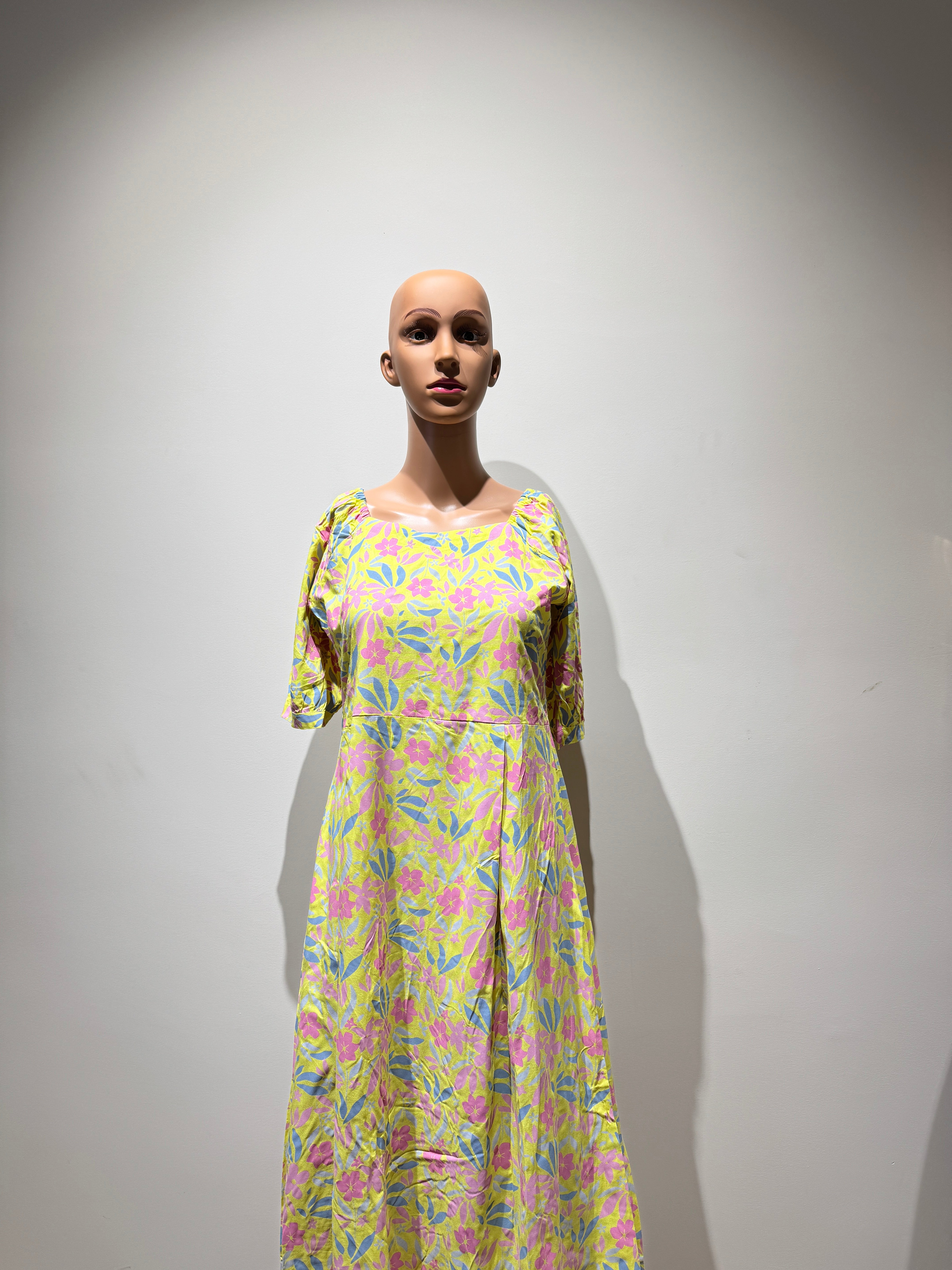 HAY Women's Casual Yellow Dress - M Size