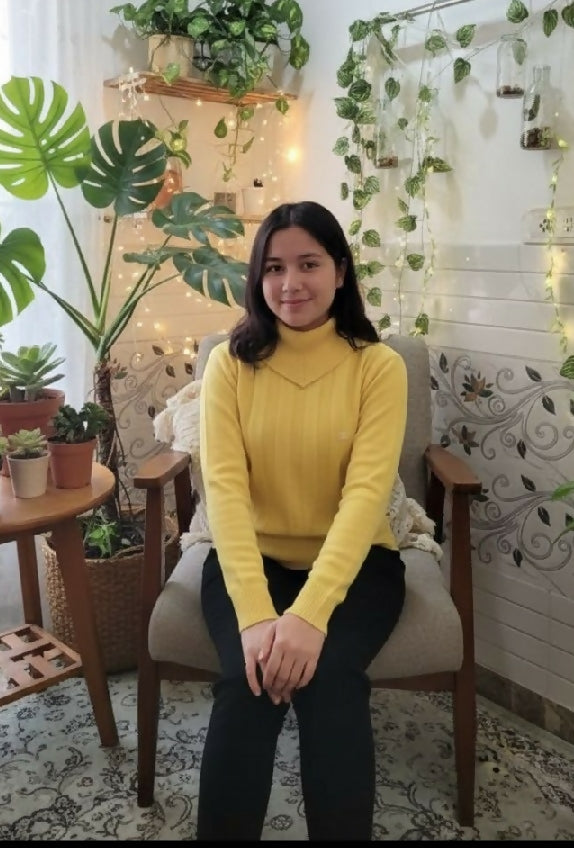 Women's Chanel Authentic Yellow Sweater - S Size