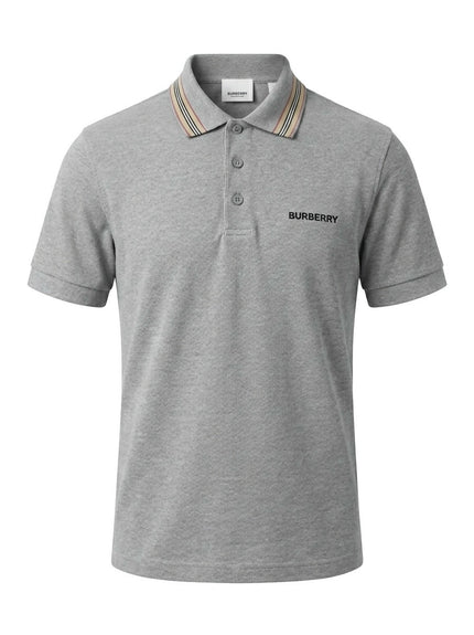 Authentic Burberry Men's Grey Polo Shirt Size S
