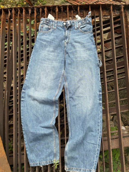 Men's wide leg carpenter Blue jeans - S
