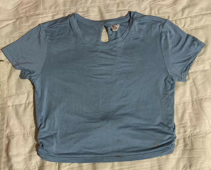 Women's Casual Blue Crop Top - M Size