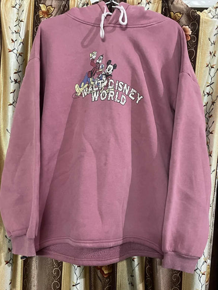 Men's Casual Pink Hoodie - L Size