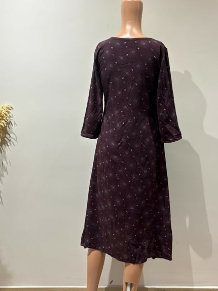 Women's Casual Brown Kurta - M Size