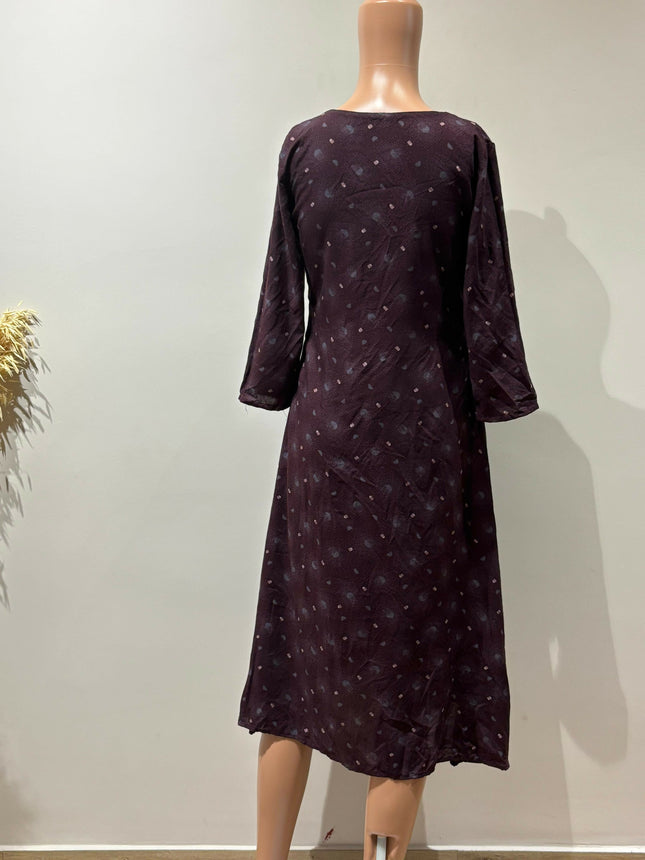 Women's Casual Brown Kurta - M Size