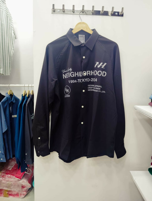 Men's Casual Printed Black Shirt - (L, XL) [ Not used]