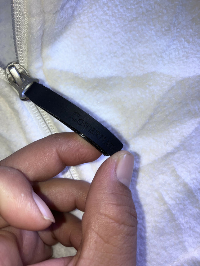 COVERNAT Men's Fleece White jacket (Sherpa) - L Size