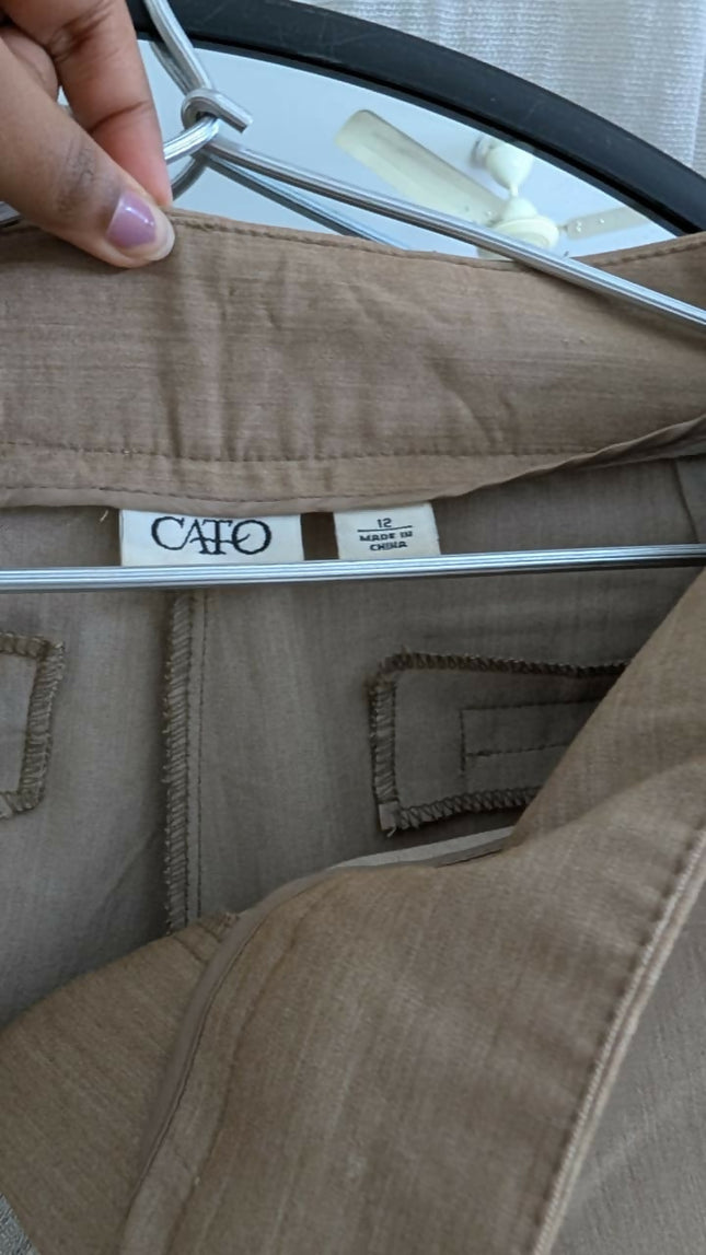 Women's Straight beige pants - 26 Size